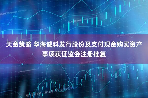 天金策略 华海诚科发行股份及支付现金购买资产事项获证监会注册批复