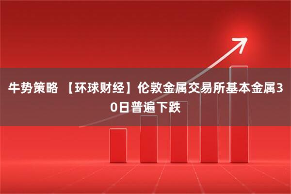 牛势策略 【环球财经】伦敦金属交易所基本金属30日普遍下跌
