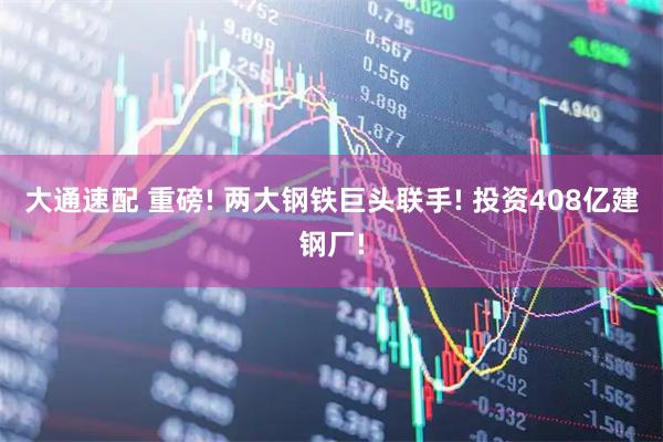 大通速配 重磅! 两大钢铁巨头联手! 投资408亿建钢厂!
