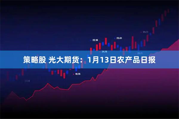 策略股 光大期货：1月13日农产品日报